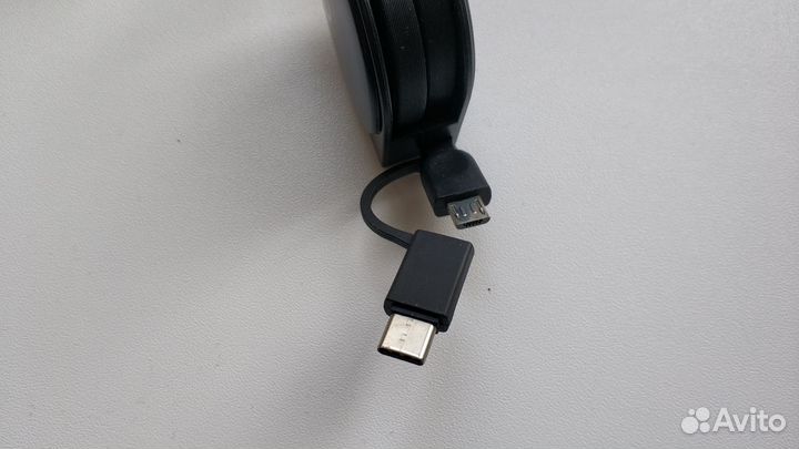 Новый Кабель 2 в 1 USB Type C / Micro USB 3A