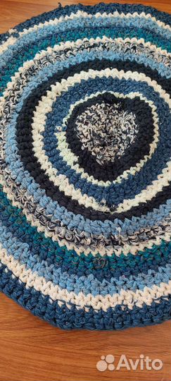 Коврик плетёный ручной работы