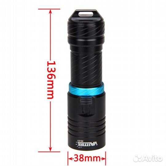 Яркий подводный фонарь для дайвинга