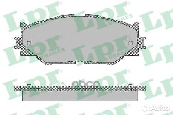 Колодки тормозные lexus IS220/IS250 05- передни