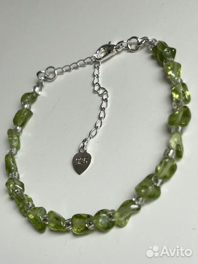 Браслет Хризолит натуральный
