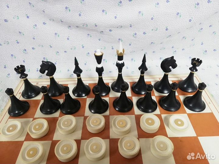 Шахматы шашки СССР. Родная коробка