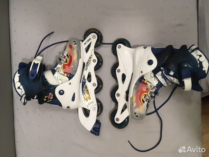 Роликовые коньки детские размер 34-37