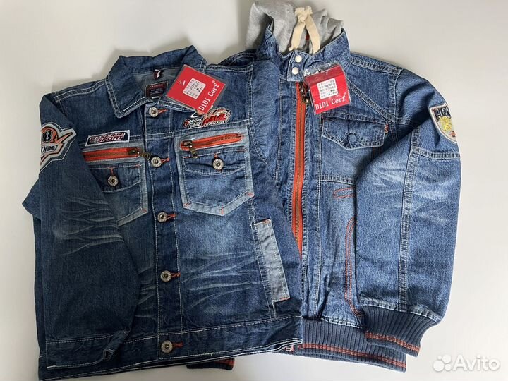 Новый джинсовый костюм для мальчика с толсовкой