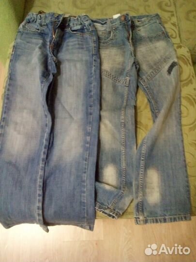 Джинсы на мальчика 11-13 лет