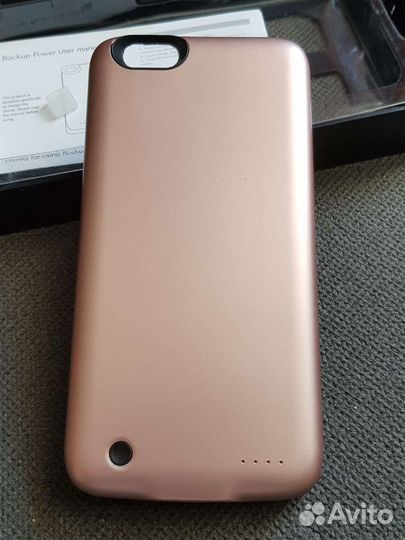 Чехол-Батарея BP для Apple iPhone 6/6S розовый