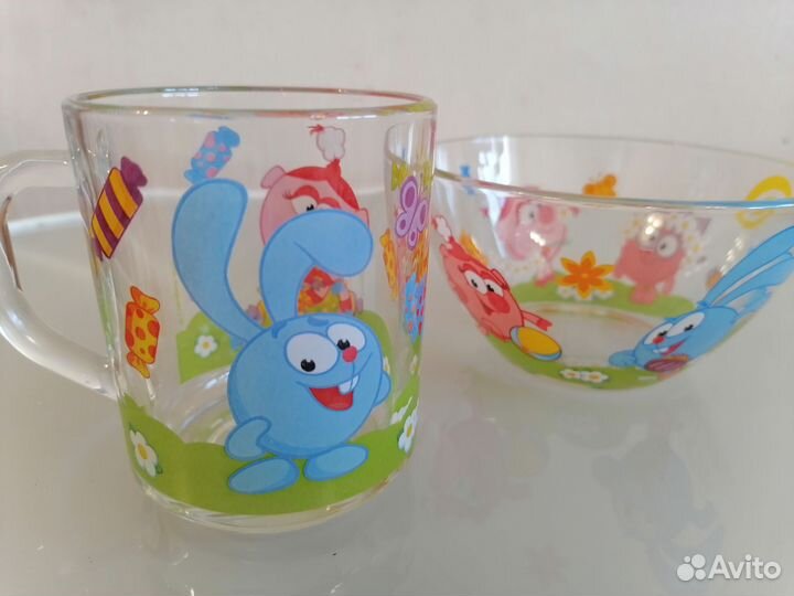 Набор детской посуды. Кружка и супница