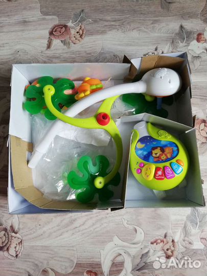 Мобиль ночник карусель в кроватку