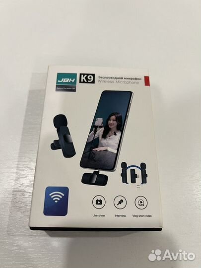 Микрофон петличный wireless microphone k9