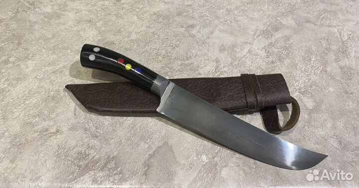 Пчак средний, гарда олово, ручка Ерма эбонит, шх-1