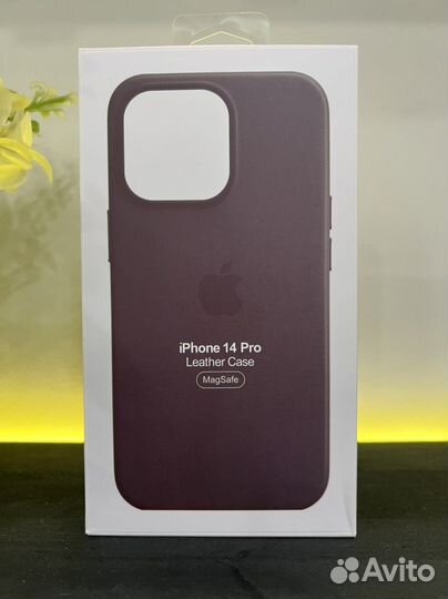 Чехол на iPhone 14 pro MagSafe кожа