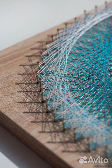 Мандала из ниток в интерьер