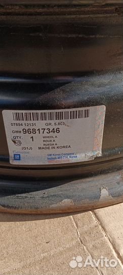 Оригинальные штампованные диски шевроле лачетти