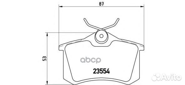 Колодки тормозные дисковые зад P85020 Brembo