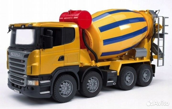 Игрушка-бетономешалка Bruder 03554 Scania, пластик