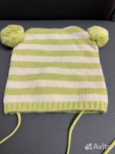 Шапочка 100 кашемир 9-12 мес новая