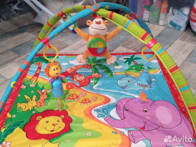 Развивающий коврик tiny love солнечная полянка