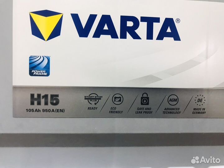 Аккумулятор 105 AGM Varta Оригинальный