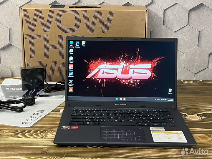 Новый Asus Book Ryzen 7 16х/16гб Ram/FHD IPS/SSD