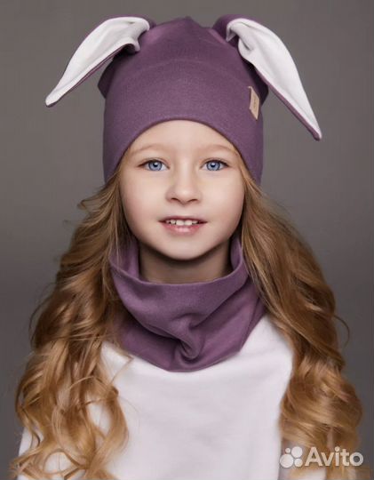 Шапка +снуд