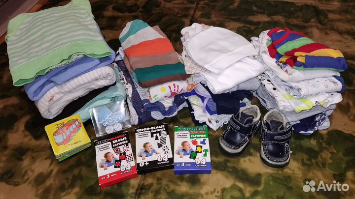 Одежда на новорождённого мальчика набор на 2 фото