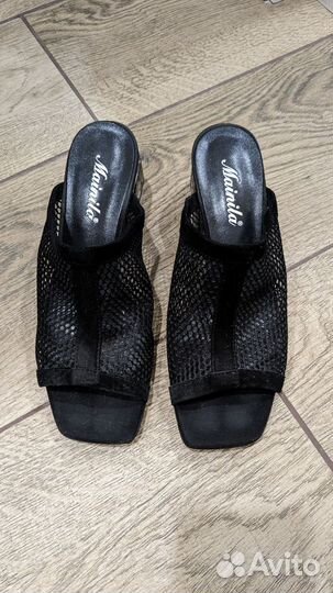 Шлепанцы сабо 37 размер (замша)