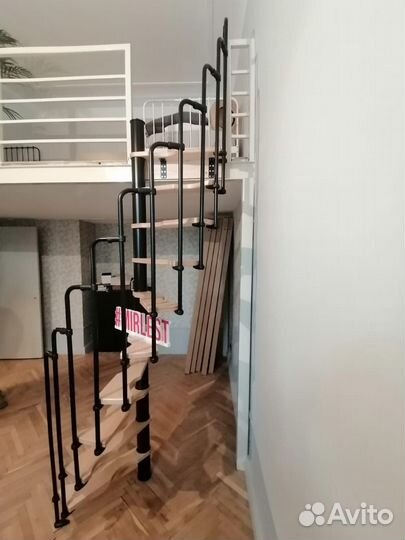 Винтовая лестница SMART Black 1400*700