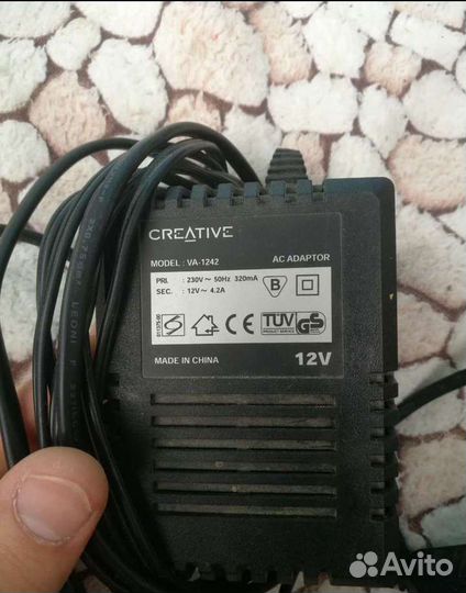 Адаптер блок питания creative AC 12V 4.2A