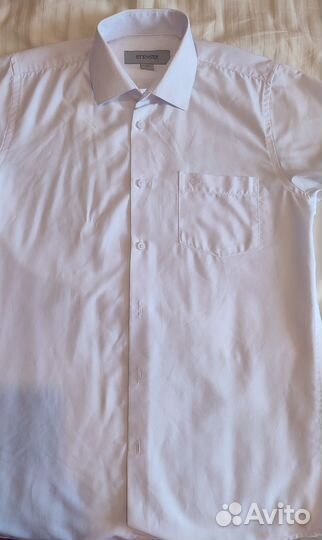 Рубашка белая с коротким рукавом