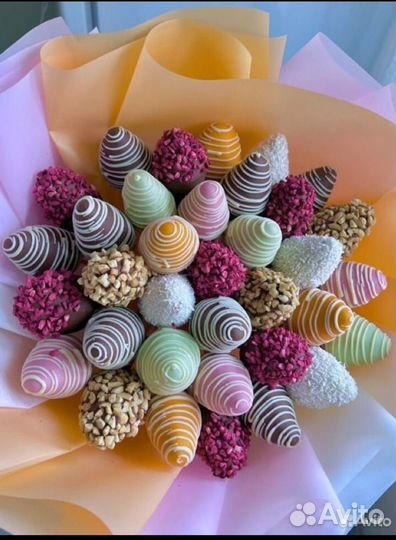 Букет из клубники в шоколаде