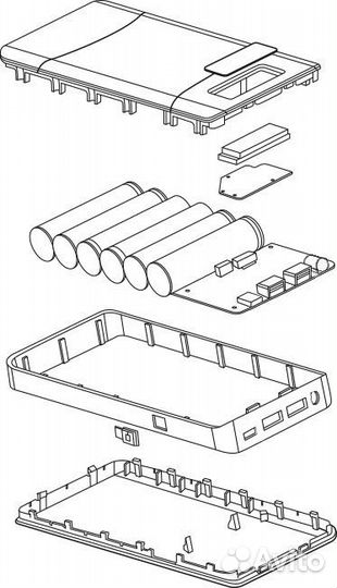 Внешний аккумулятор 18000mAh мощный (66.6Wh)