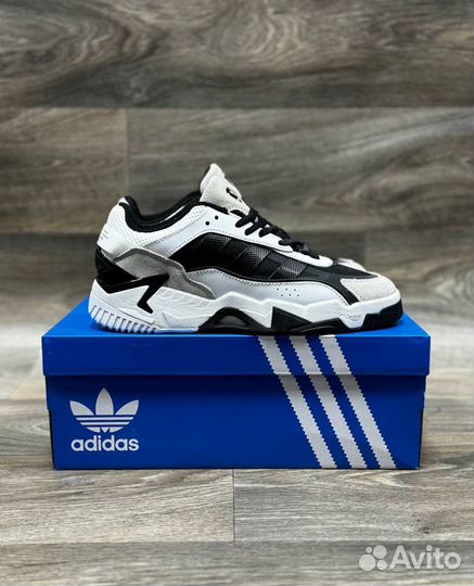 Кроссовки Adidas Niteball v2 черно-белые