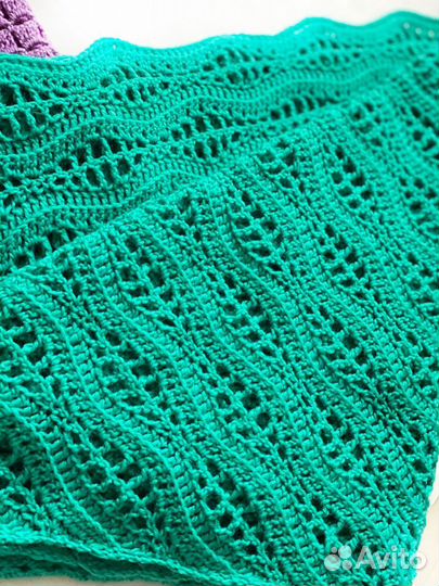 Платок шаль вязанный