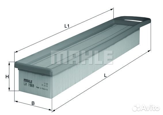 Фильтр воздушный peugeot 207/308/citroen C3/C4/BMW