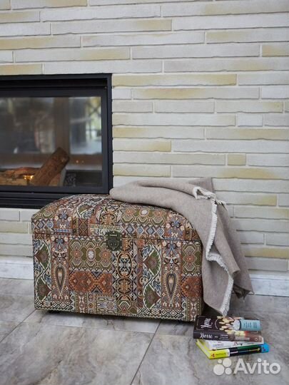 Пуф-сундук Восточный ковёр из гобелена