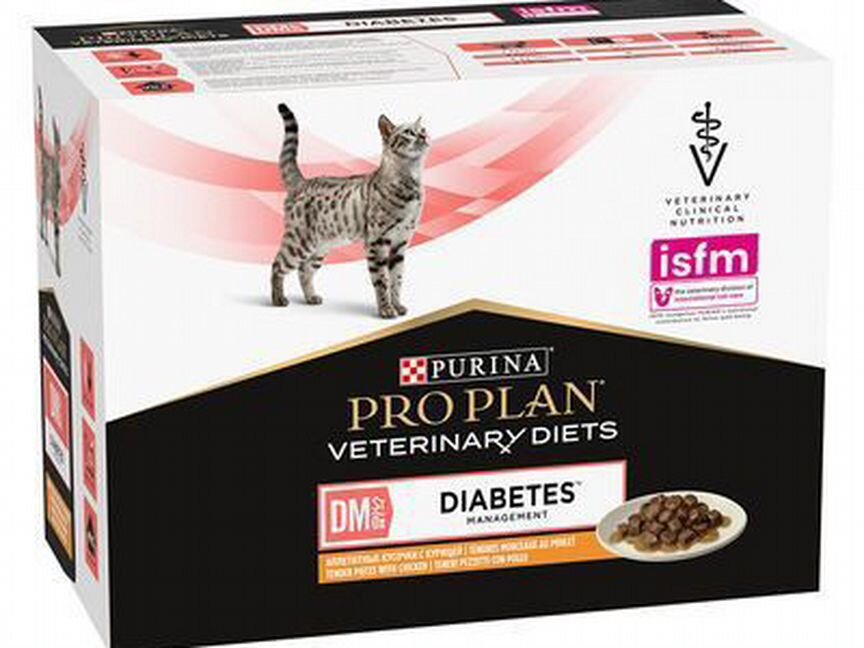 Кошачий корм для лечения диабета Purina DM feline