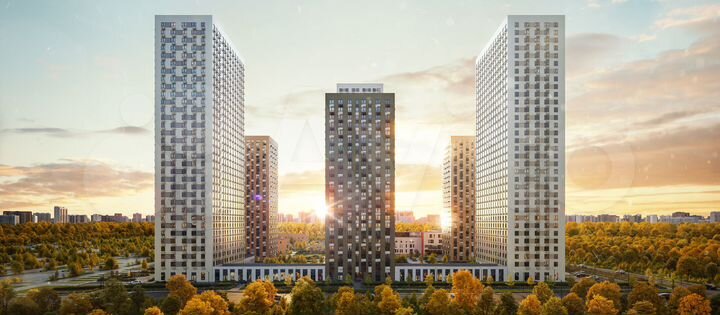 Квартира-студия, 21,8 м², 32/33 эт.