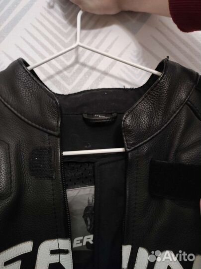 Мотокуртка кожаная мужская