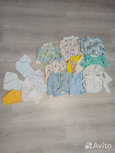 Детская одежда от 0 до года пакетом больше 80 шт