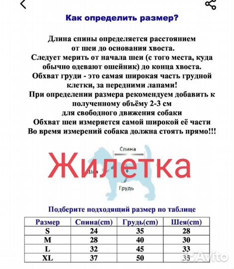 Одежда для собак