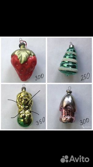 Ёлочные игрушки СССР