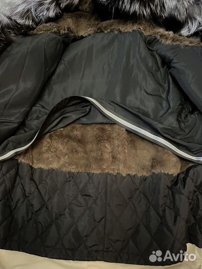 Зимняя парка с натуральным мехом новая