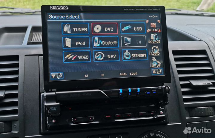Автомагнитола Kenwood KVT-522DVD 1din