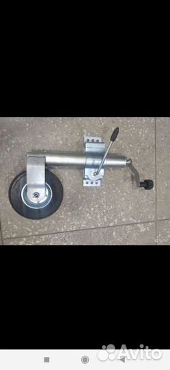 Усиленное опорное колесо для прицепа с хомутом