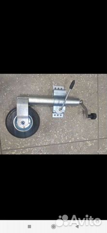 Усиленное опорное колесо для прицепа с хомутом