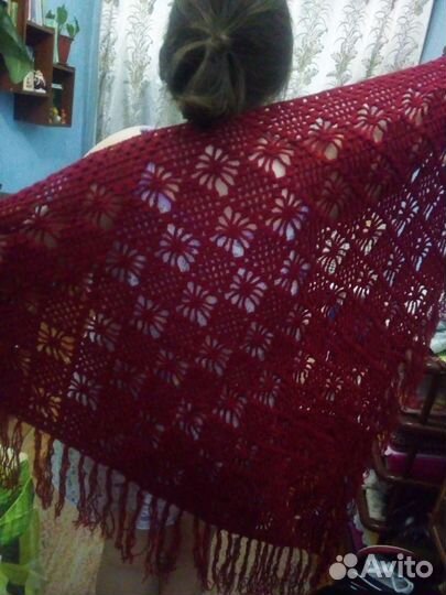 Шаль ручной работы