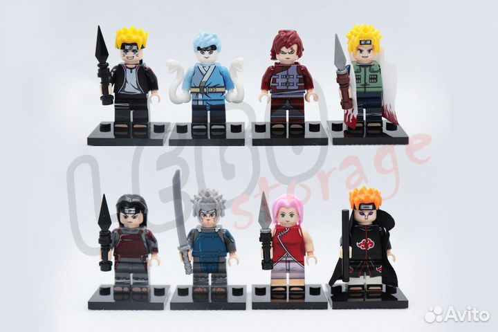 Lego Naruto Наруто Боруто Митсуки Гаара Минато