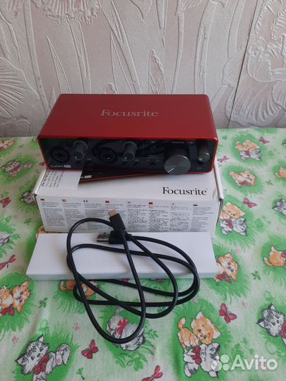 Аудиоинтерфейсfocusrite Scarlett 2i2 3rd Gen