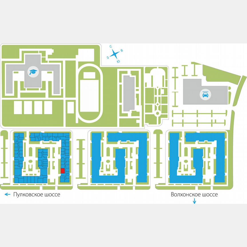 2-к. квартира, 58,1 м², 1/5 эт.