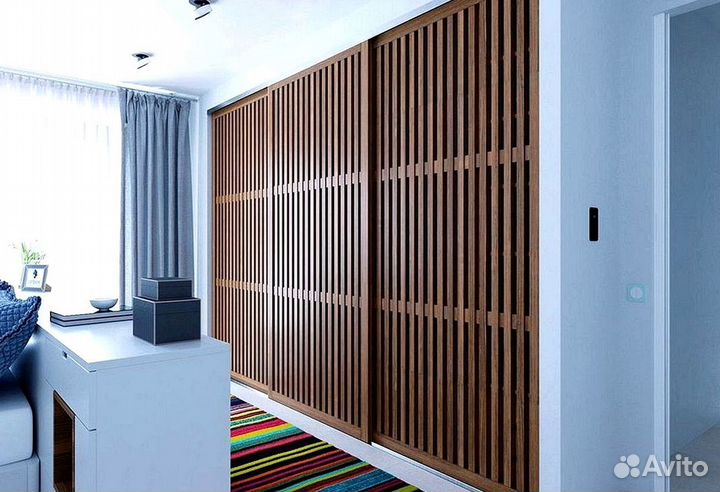 Раздвижная реечная дверь